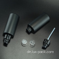 Haustier flache schulter matte schwarze Plastikflasche